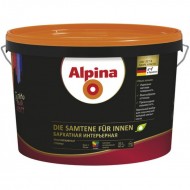 Alpina Бархатная интерьерная B.1 - Интерьерная краска экстра-класса, матовая, белая, 5 л